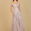 Lara 29191 - Off Shoulder A-Line Gown