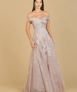 Lara 29191 - Off Shoulder A-Line Gown