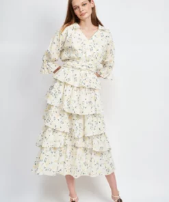 En Saison Giselle Midi Skirt