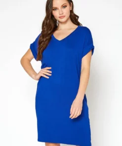 Konus Women's Round Neck T-Shirt Dress With Pocket -Trespass swimwear-shop M00103942000487 1041474019