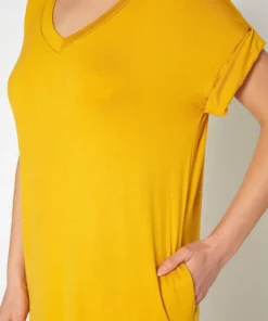 Konus Women's Round Neck T-Shirt Dress With Pocket -Trespass swimwear-shop M00103942000487 4185809719