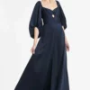 Sachin & Babi Angelina Gown - Navy