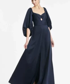 Sachin & Babi Angelina Gown - Navy
