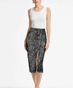 Sachin & Babi Talisa Skirt - Black Sequins