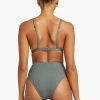 Vitamin A Barcelona High Waist Bottom - Sea Green EcoRib