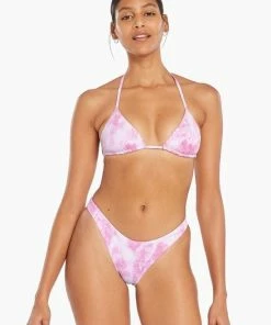 Vitamin A California High Leg - Magenta Tie Dye EcoTex -Trespass swimwear-shop M00192289067086 828538432