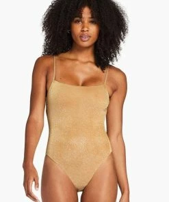 Vitamin A Jenna One Piece - Golden Glow Metallic