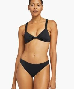 Vitamin A Zuri Bralette - Black EcoLux