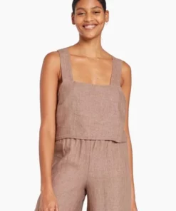 Vitamin A Tallows Crop Top - EcoLinen Java