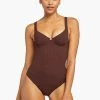 Vitamin A Demi Underwire One Piece - Chocolate EcoRib