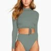 Vitamin A Remy Rashguard - Sea Green EcoRib