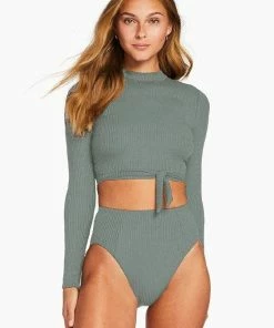 Vitamin A Remy Rashguard - Sea Green EcoRib