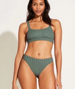 Vitamin A New Sienna Bralette Top - Aloe Superrib