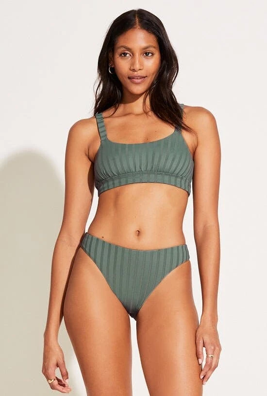 Vitamin A New Sienna Bralette Top - Aloe Superrib