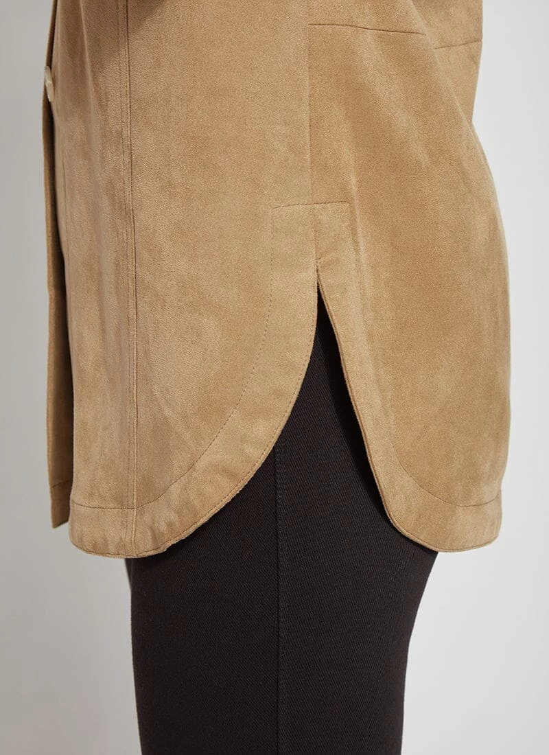 Lysse Lori Lt Vegan Suede Overshirt - Image 5
