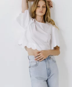 English Factory Scallop Edge Top