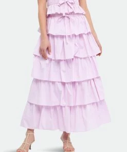 English Factory Tiered Maxi Skirt