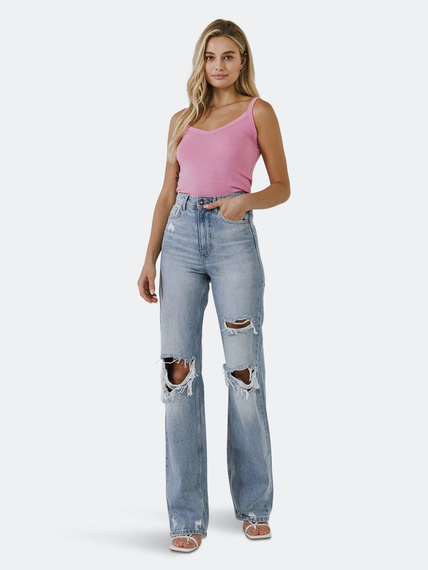 Grey Lab Two Piece Set Cardigan Cami - Image 2