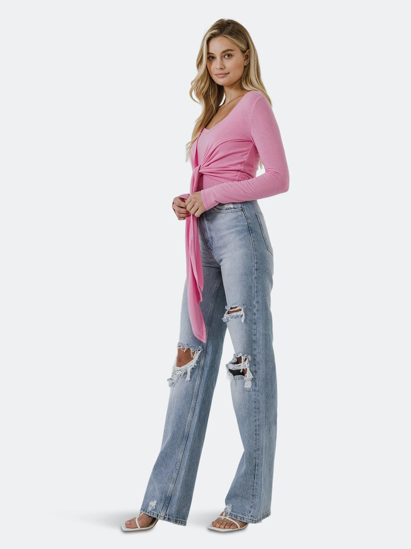 Grey Lab Two Piece Set Cardigan Cami - Image 3