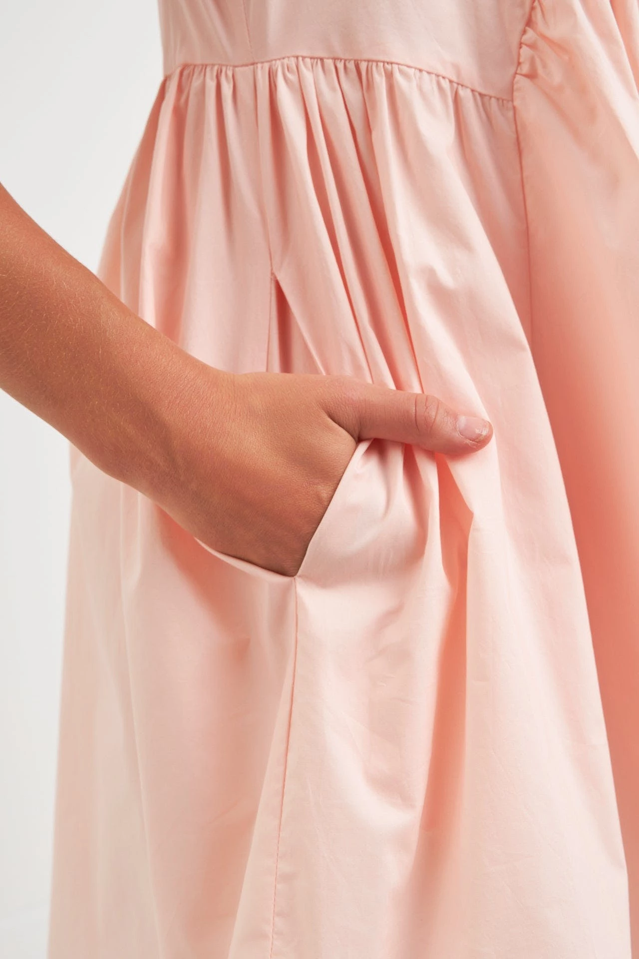 English Factory Asymmetrical Baby Doll Mini With Back Spaghetti Ties - Image 6