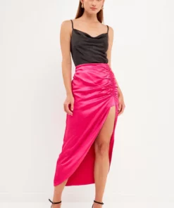 Endless Rose Front Slit Midi Skirt