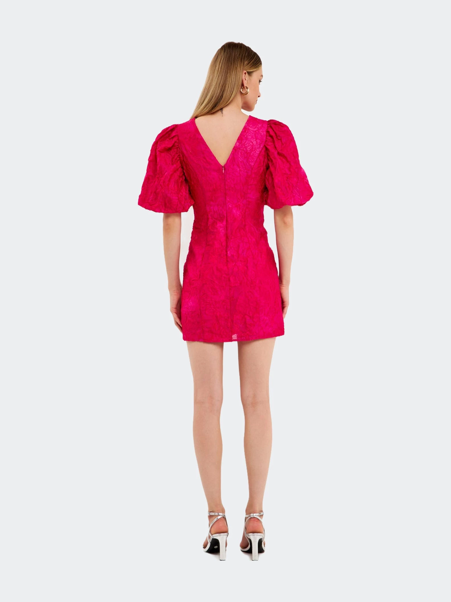 Endless Rose Puff Sleeve Embroidered Mini Dress - Image 5