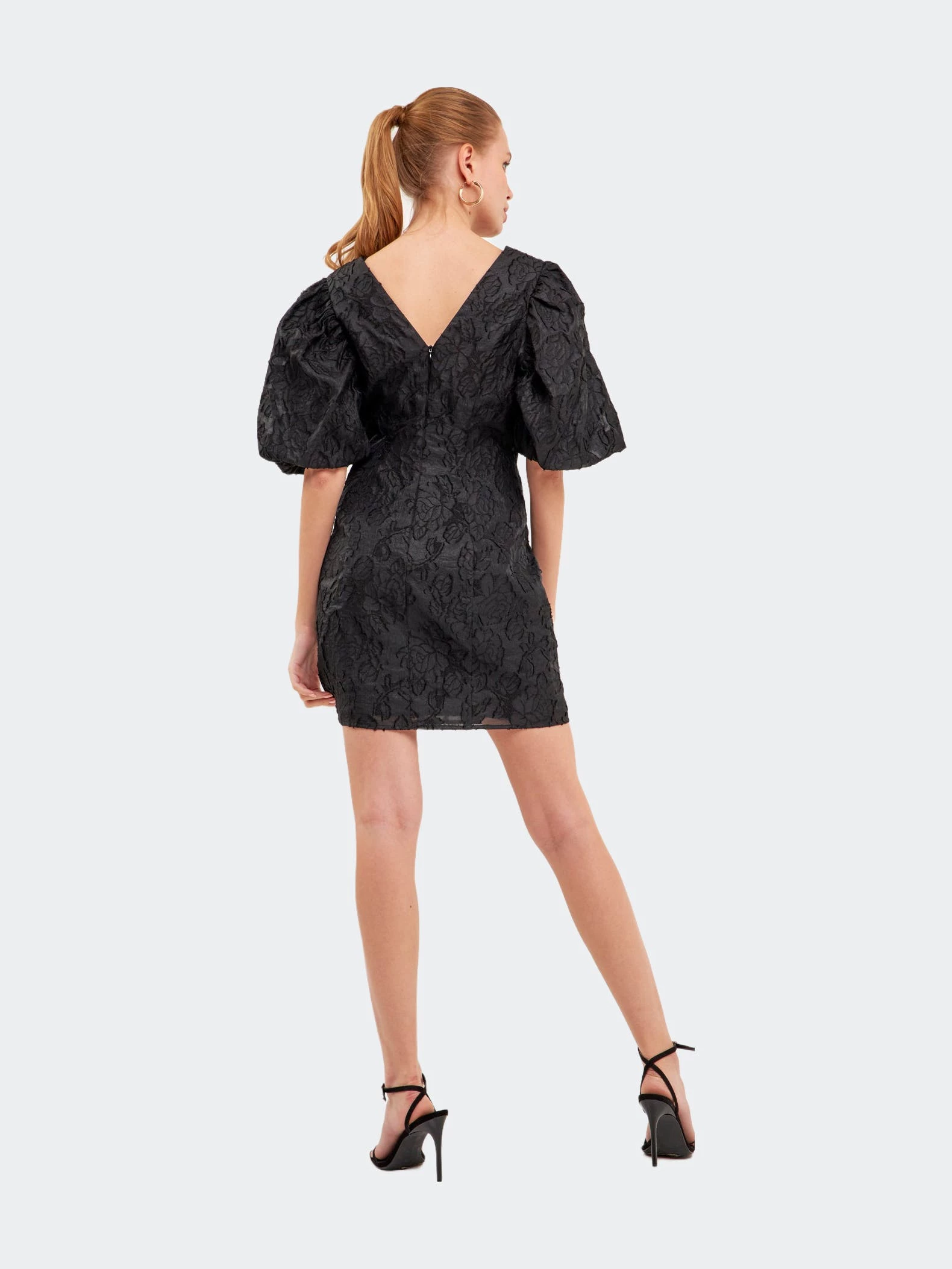 Endless Rose Puff Sleeve Embroidered Mini Dress - Image 9