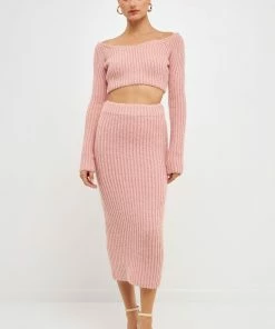 Endless Rose Knit Midi Skirt