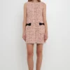 Endless Rose Premium Sleeveless Tweed Mini Dress