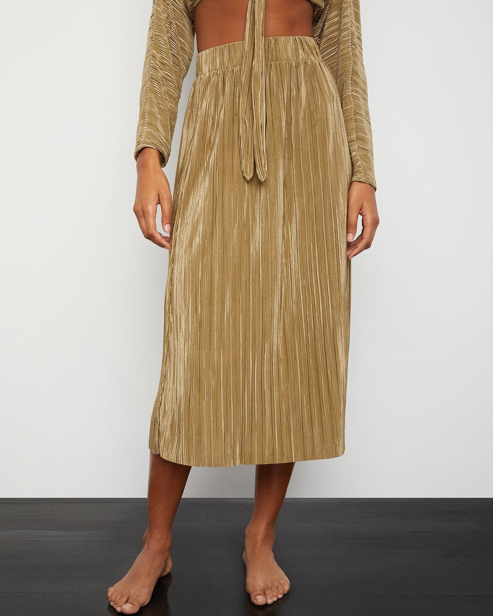 Onia Pull On Midi Skirt - Image 9