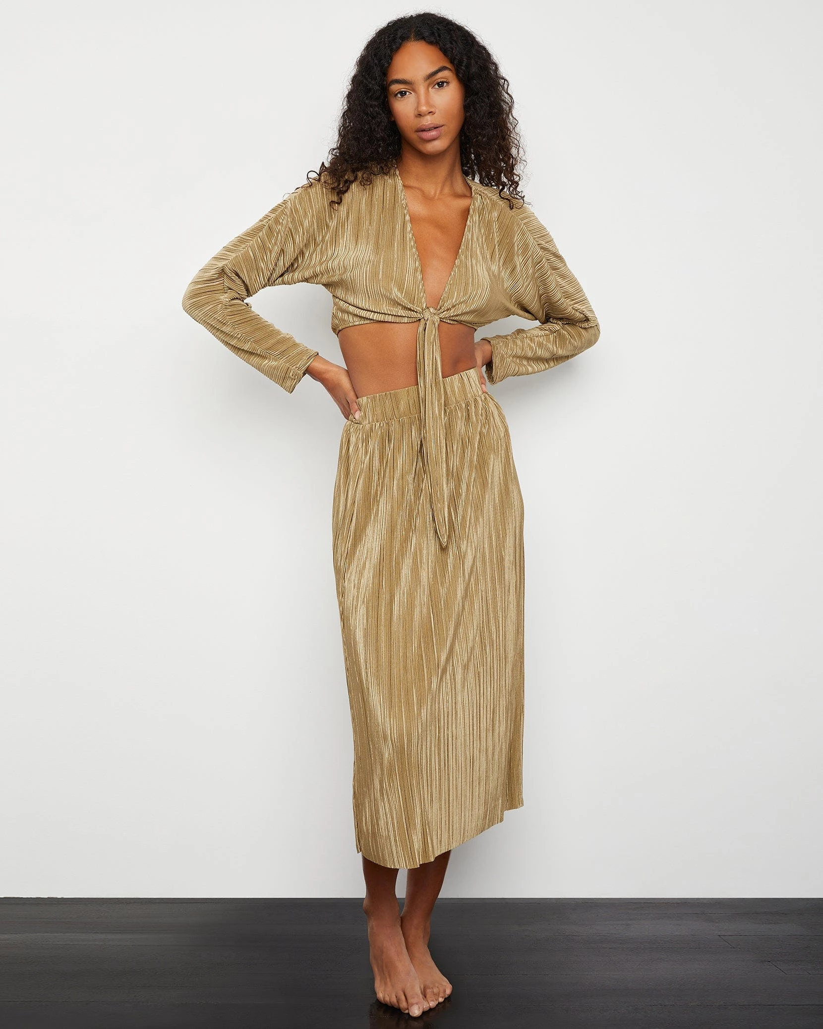 Onia Pull On Midi Skirt - Image 5