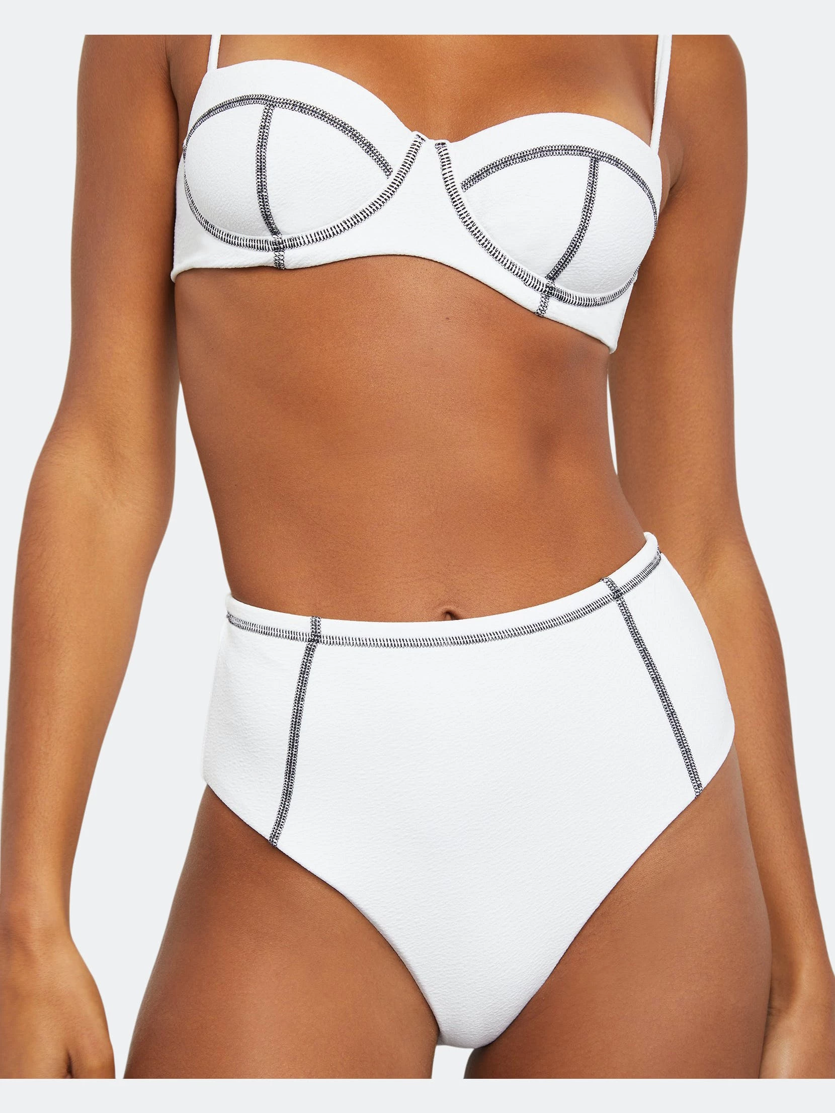 Onia Flora Crinkle Bikini Top - Image 9