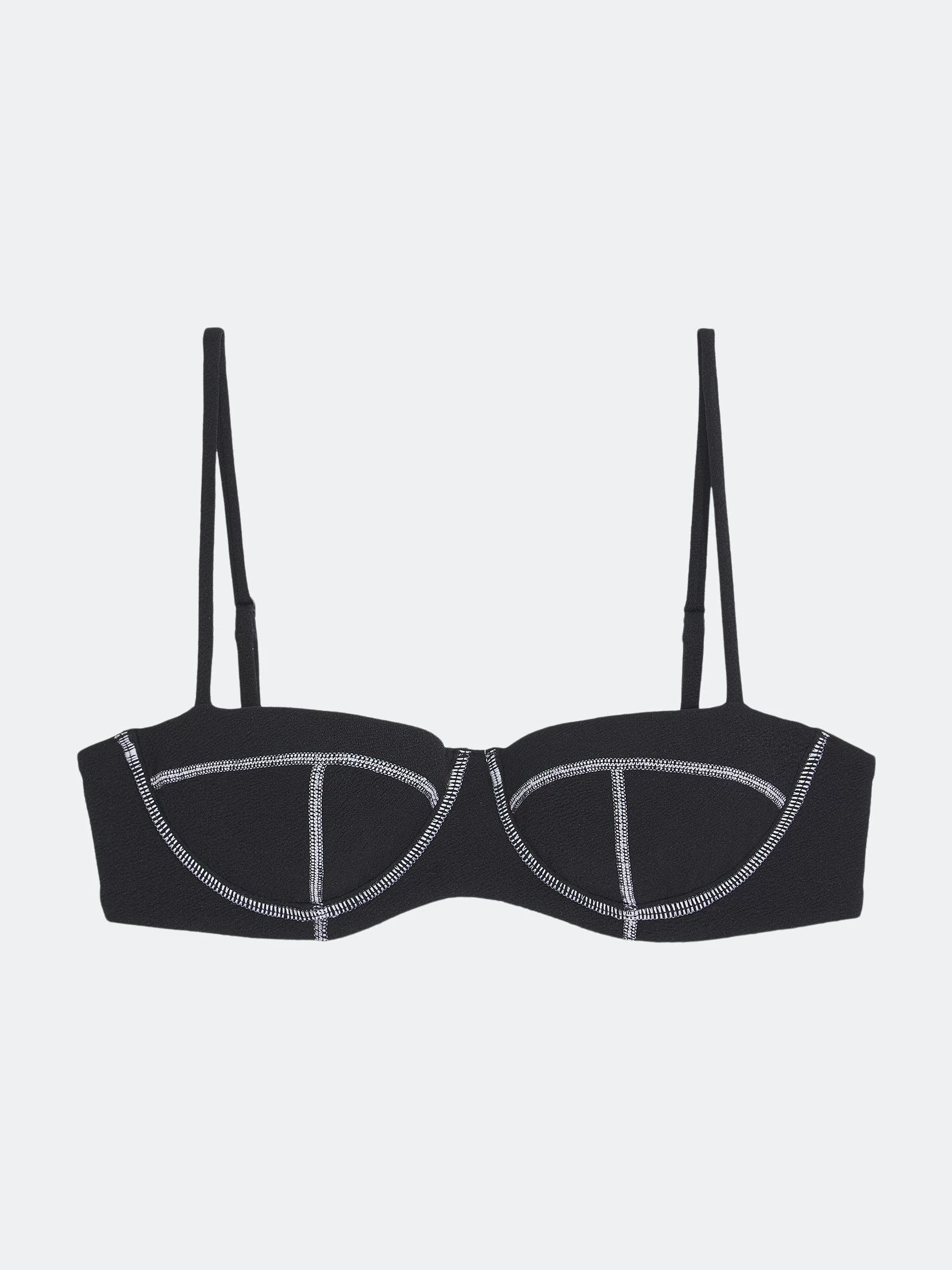 Onia Flora Crinkle Bikini Top