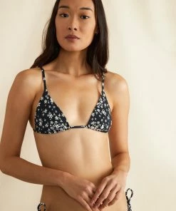 Onia Alexa Bikini Top - Black Starry Night