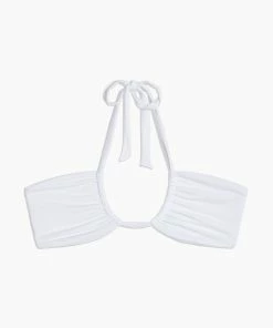 Onia Ruched Halter Bikini Top