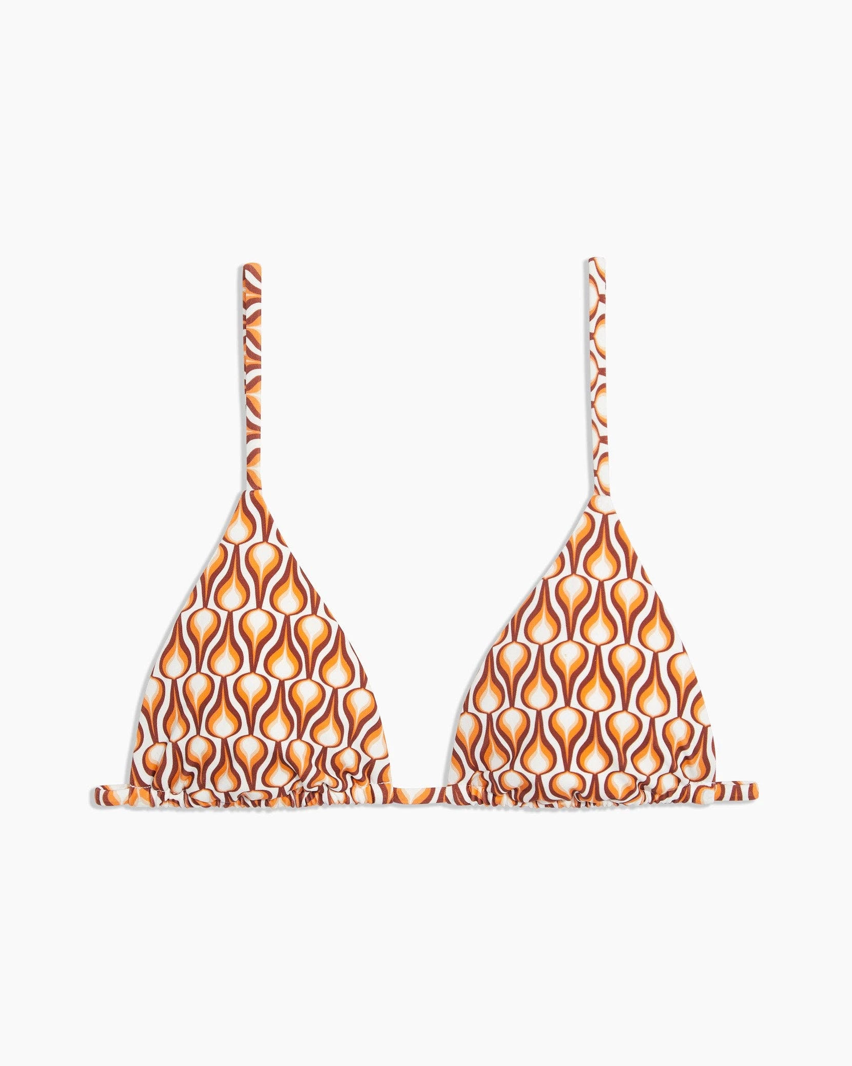 Onia Alexa Bikini Top - Paprika Multi Flame Geo