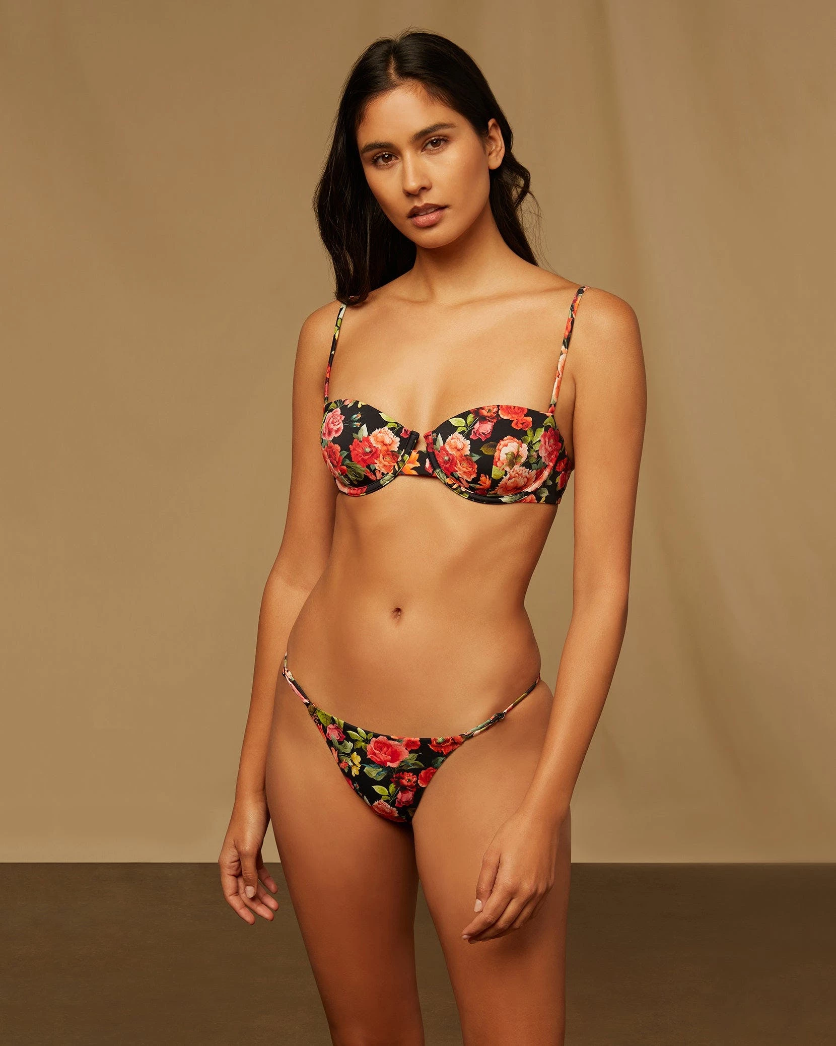 Onia Dalia Bikini Top - Black Multi - Image 3