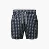 Onia Charles 5" Swim Trunks - Deep Navy/White