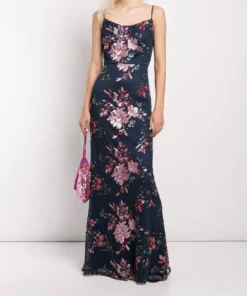 Marchesa Bridesmaids Amalfi Printed Gown - Multi