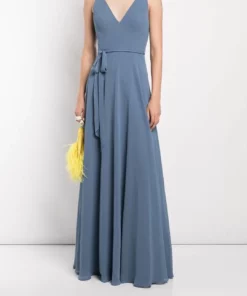 Marchesa Bridesmaids Aprilia Dress - Dusty Blue