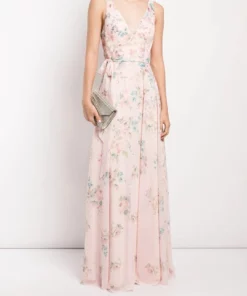 Marchesa Bridesmaids Aprilia Printed Dress - Pastel