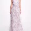 Marchesa Bridesmaids Capri Printed Gown