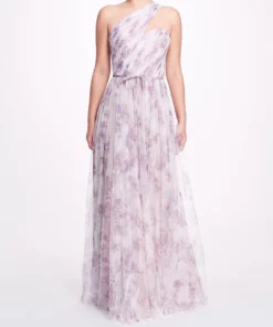 Marchesa Bridesmaids Capri Printed Gown