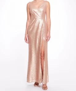 Marchesa Bridesmaids Atrani Gown - Rose Gold
