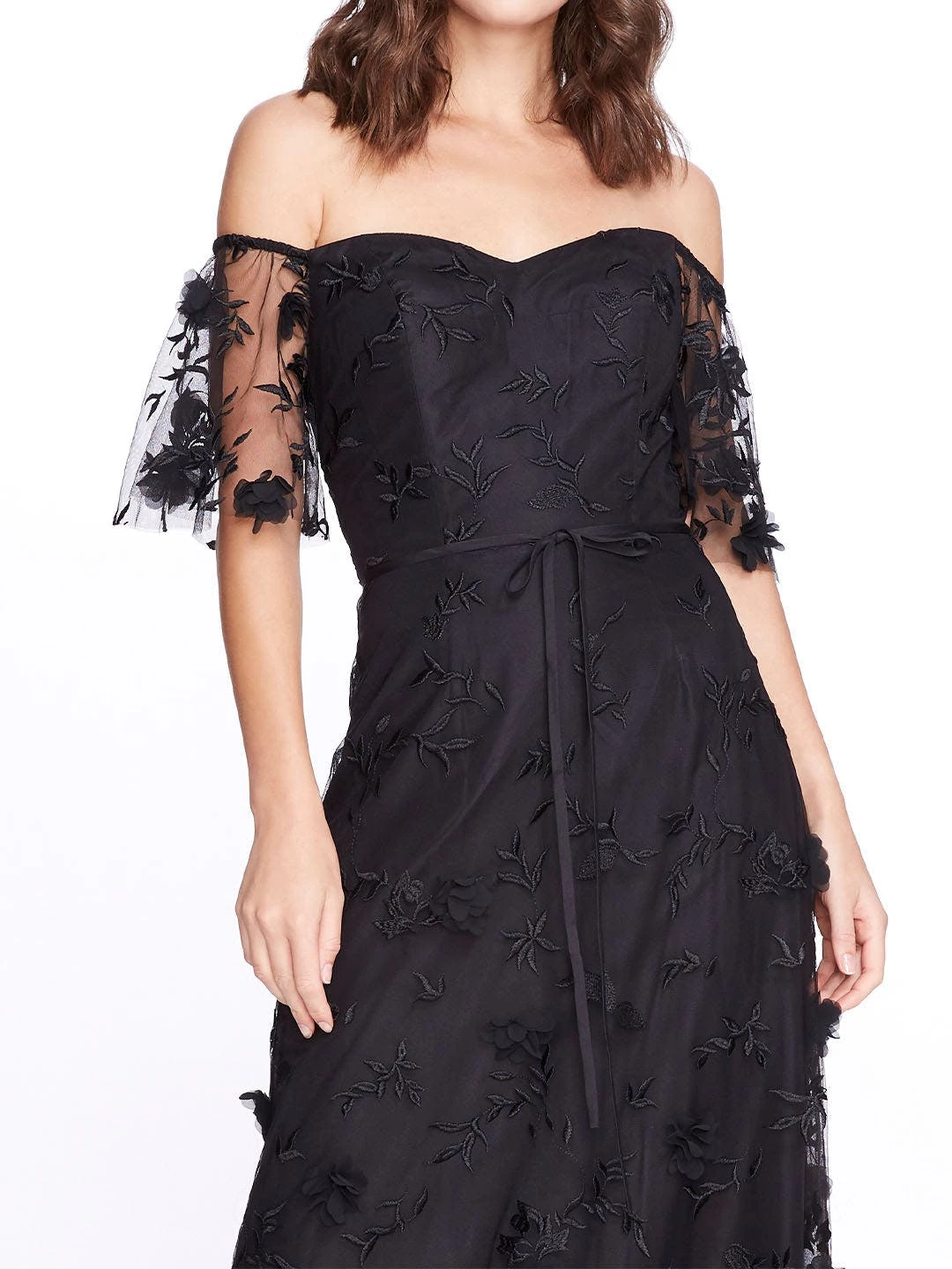 Marchesa Bridesmaids Portici Gown - Black - Image 3