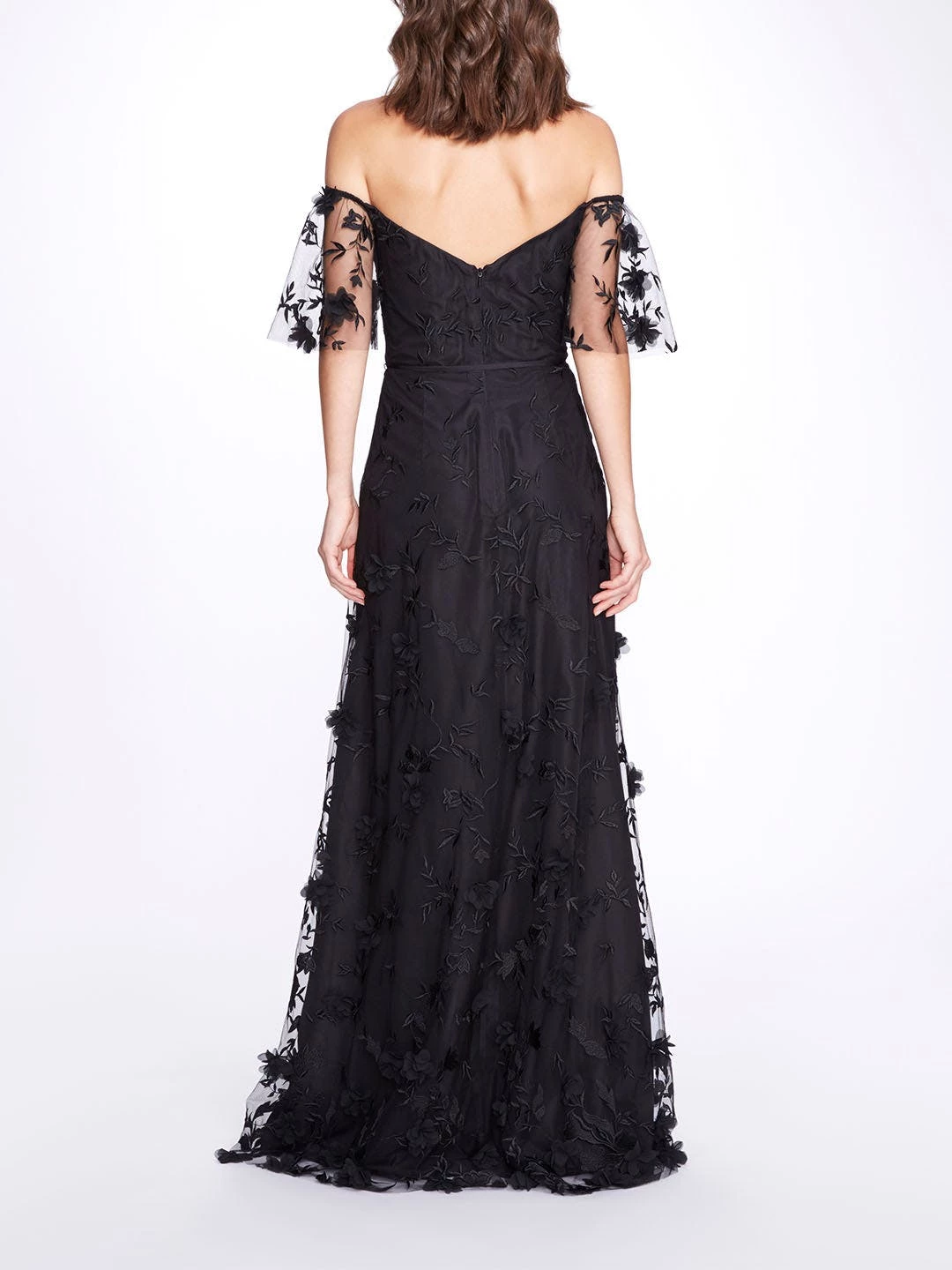Marchesa Bridesmaids Portici Gown - Black - Image 2