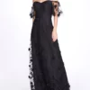 Marchesa Bridesmaids Portici Gown - Black