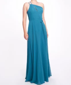Marchesa Bridesmaids Pescara Gown - Emerald
