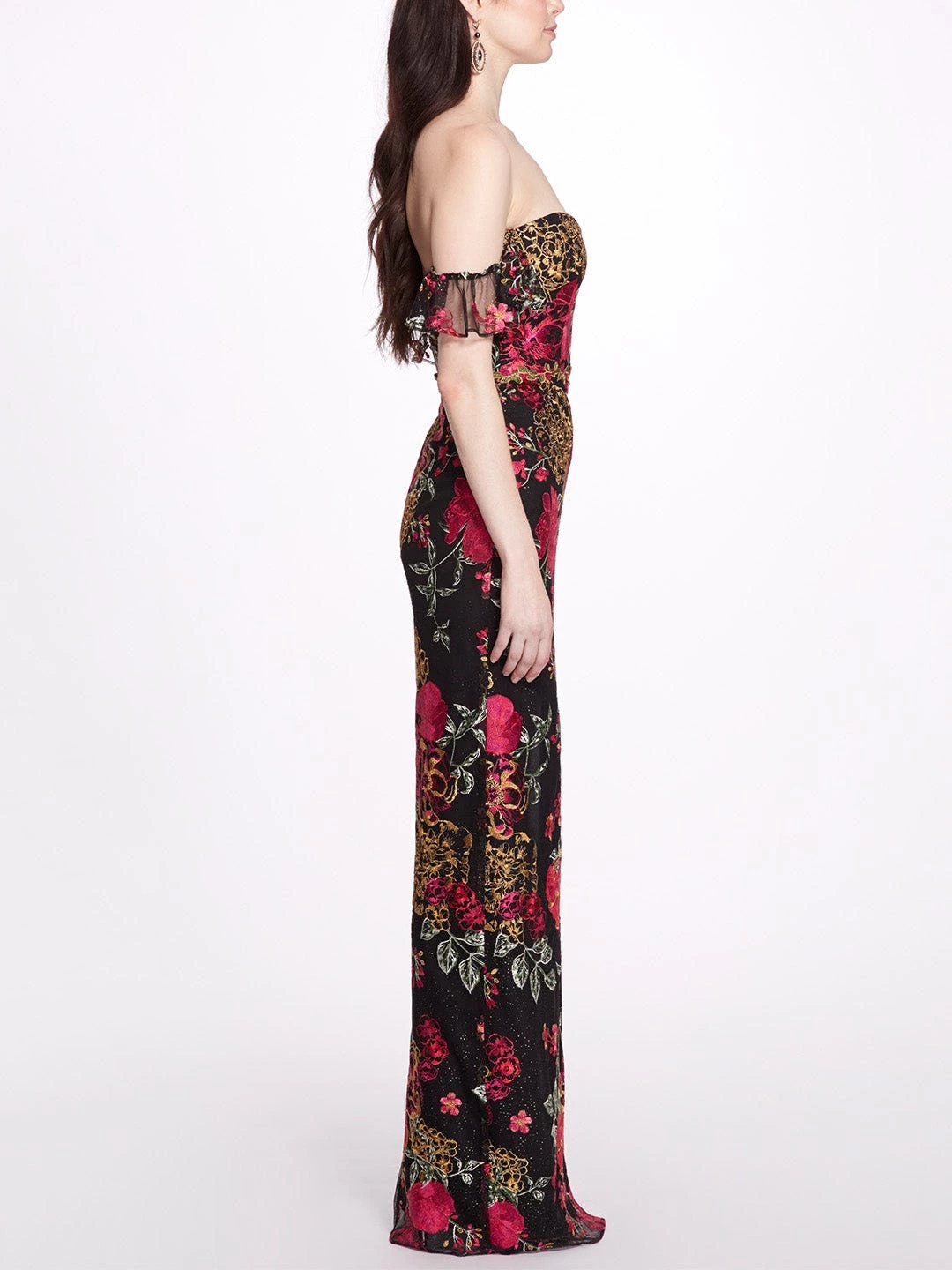 Marchesa Bridesmaids A-Line Embroidered Gown - Image 2
