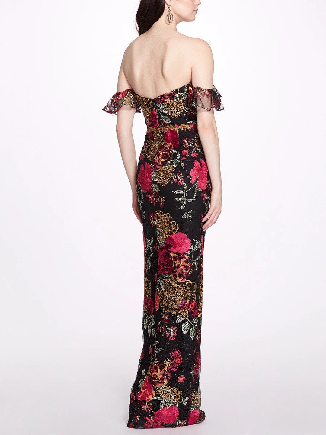 Marchesa Bridesmaids A-Line Embroidered Gown - Image 3